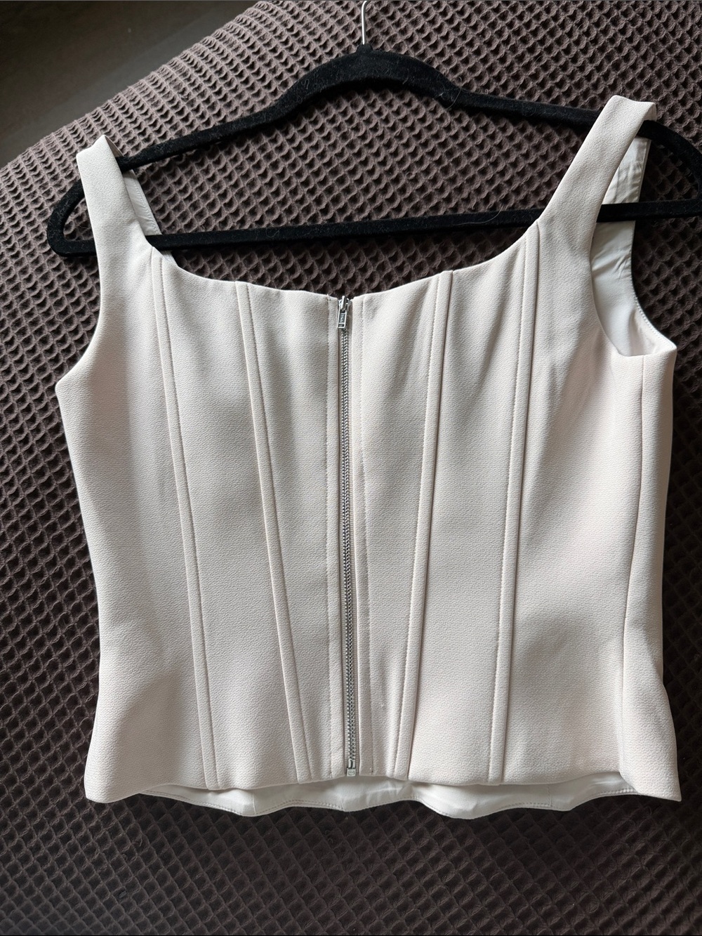Odd Muse Embellished Cream Square-Neck Corset Top - Picture 3 of 3